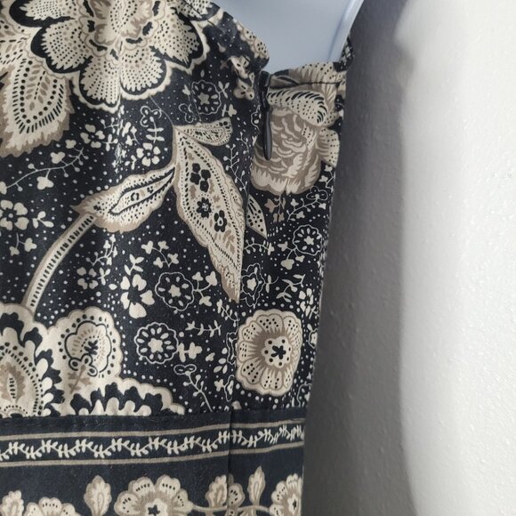 Vintage y2k dark cottagecore boho stretch classic v neck pockets dress size 4p - Picture 4 of 8